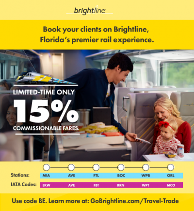 Brightline launches in the Amadeus GDS, expanding rail access for travel trade